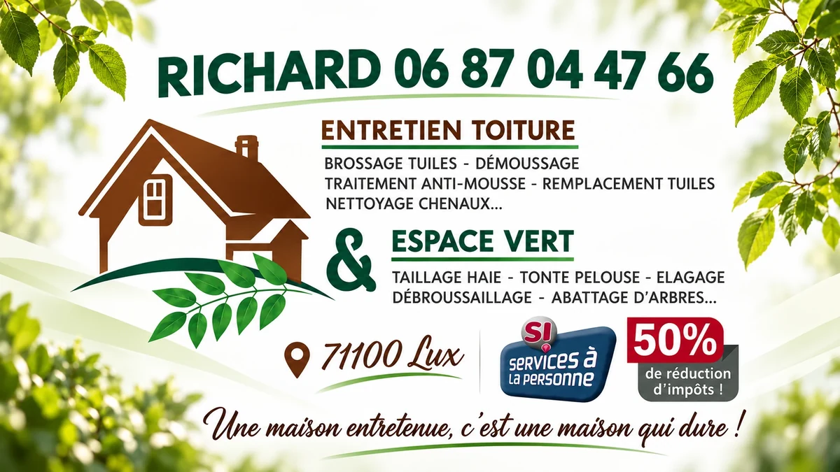 Richard — entretien de toiture et espaces verts à Lux